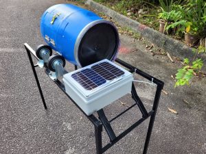 compost tumbler, solar compost tumbler, compost tumbler diy